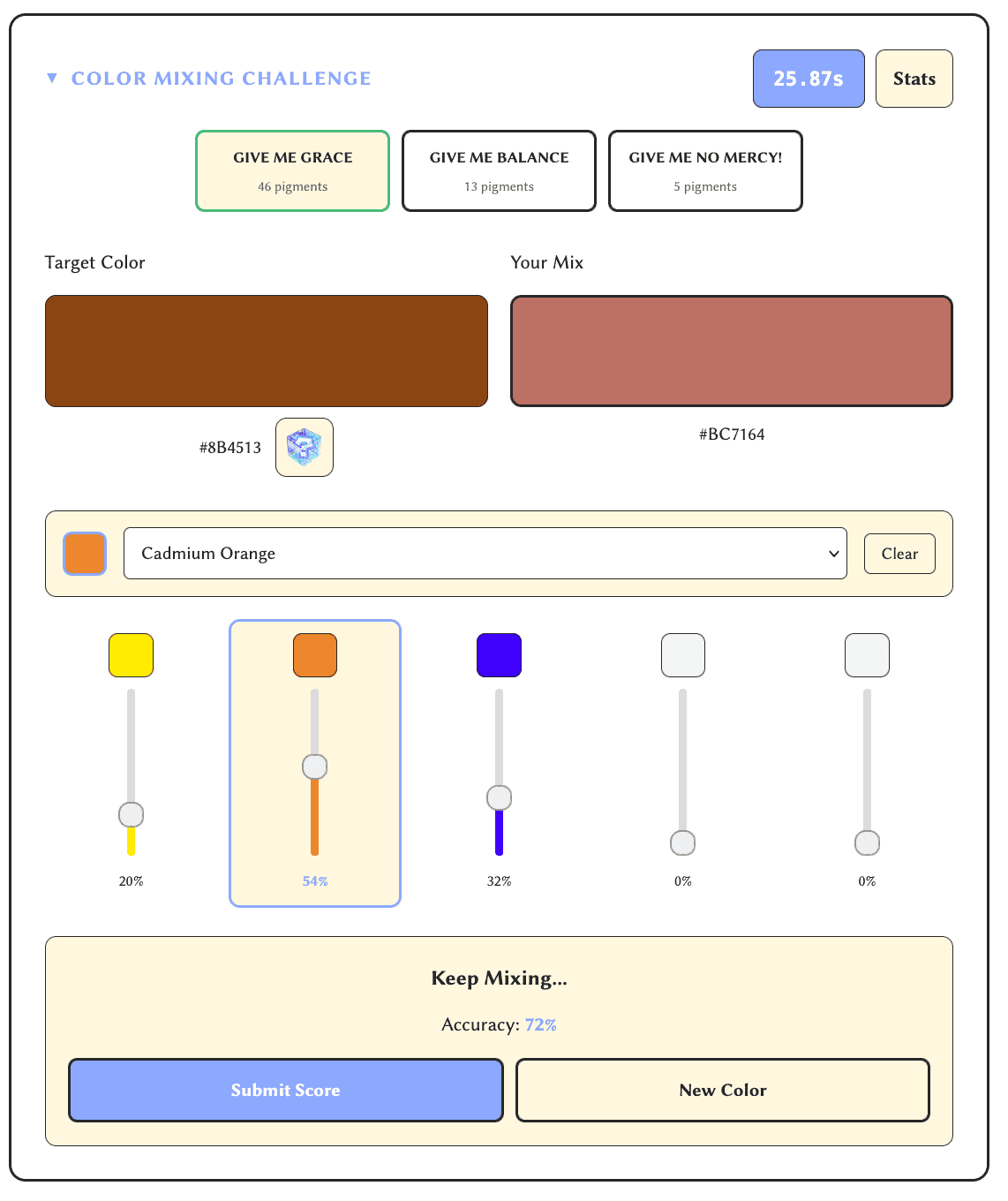 The Challenge of Color Mixing
